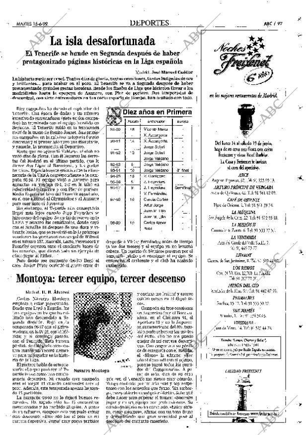 ABC MADRID 15-06-1999 página 97