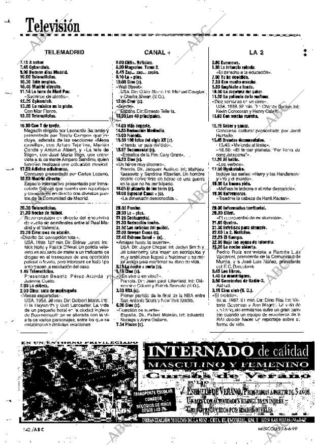 ABC MADRID 16-06-1999 página 142