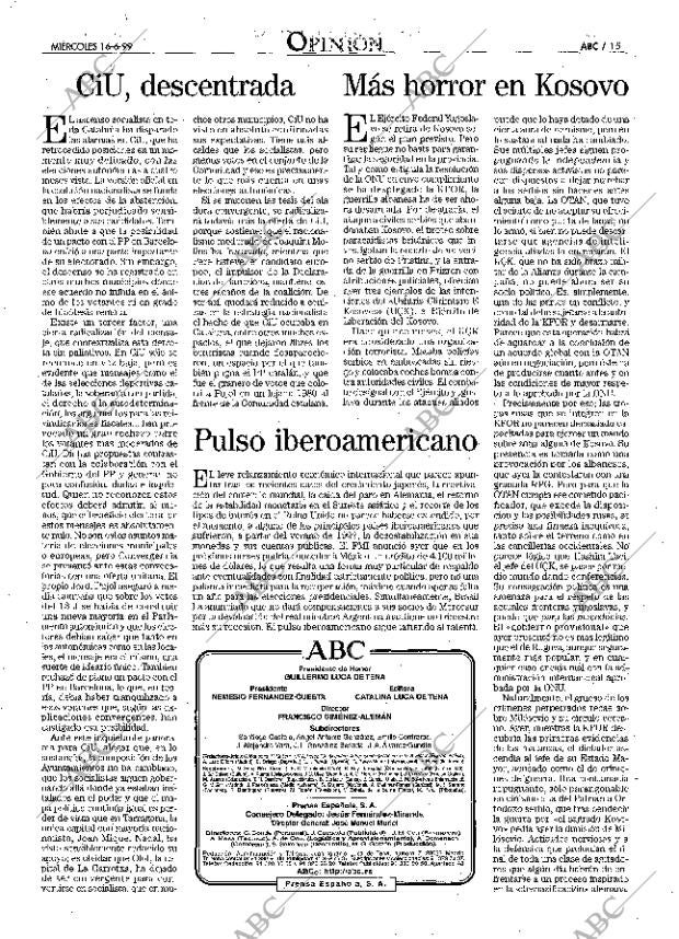 ABC MADRID 16-06-1999 página 15