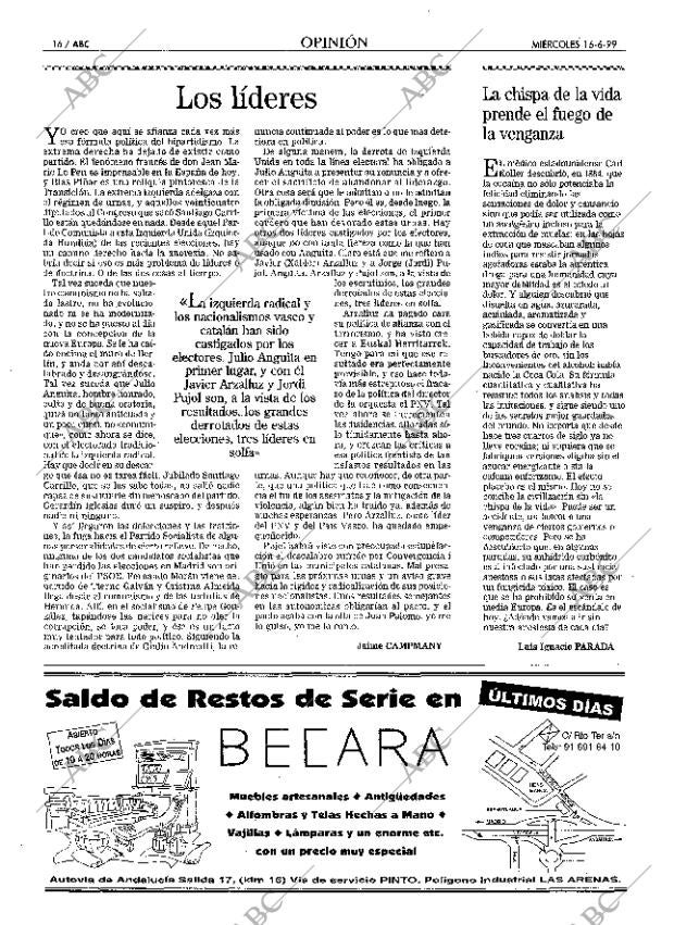 ABC MADRID 16-06-1999 página 16