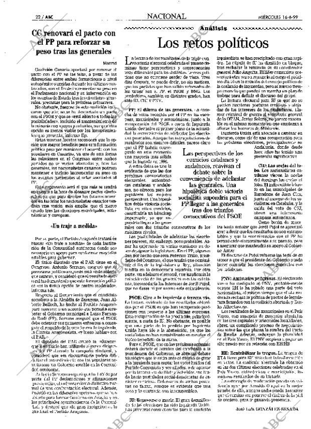 ABC MADRID 16-06-1999 página 22