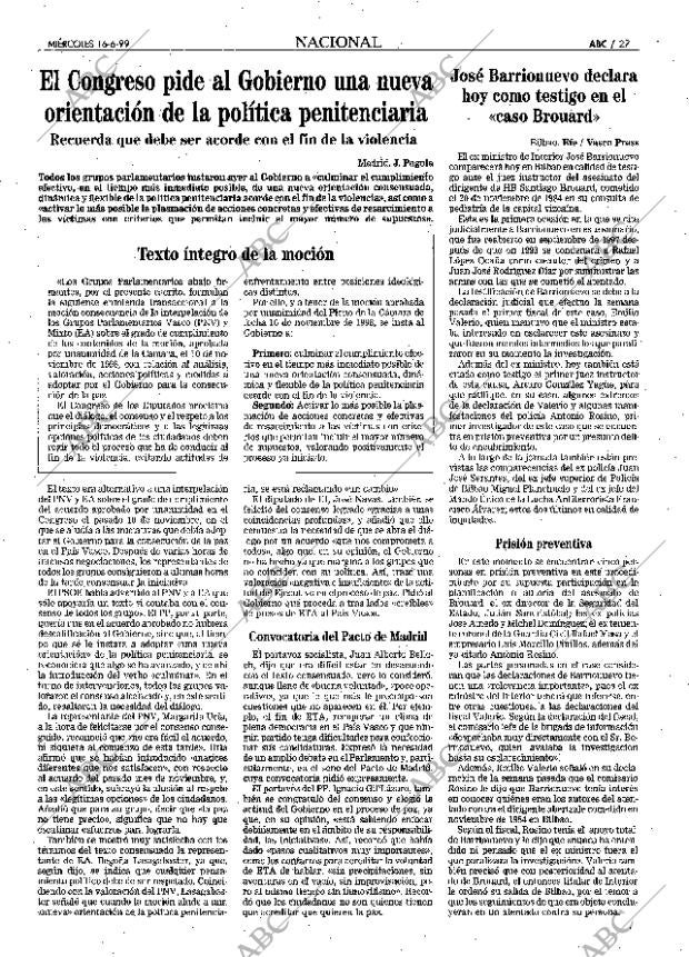 ABC MADRID 16-06-1999 página 27