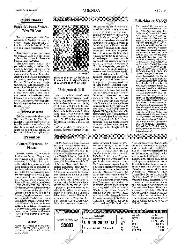 ABC MADRID 16-06-1999 página 64