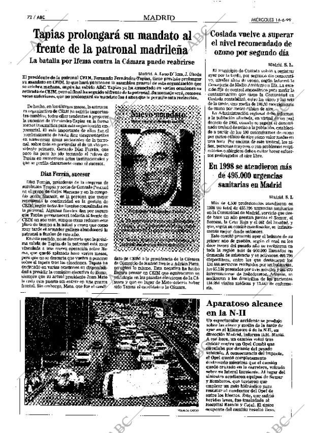 ABC MADRID 16-06-1999 página 72