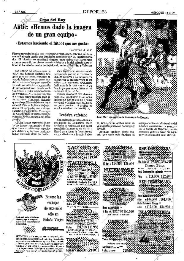 ABC MADRID 16-06-1999 página 92