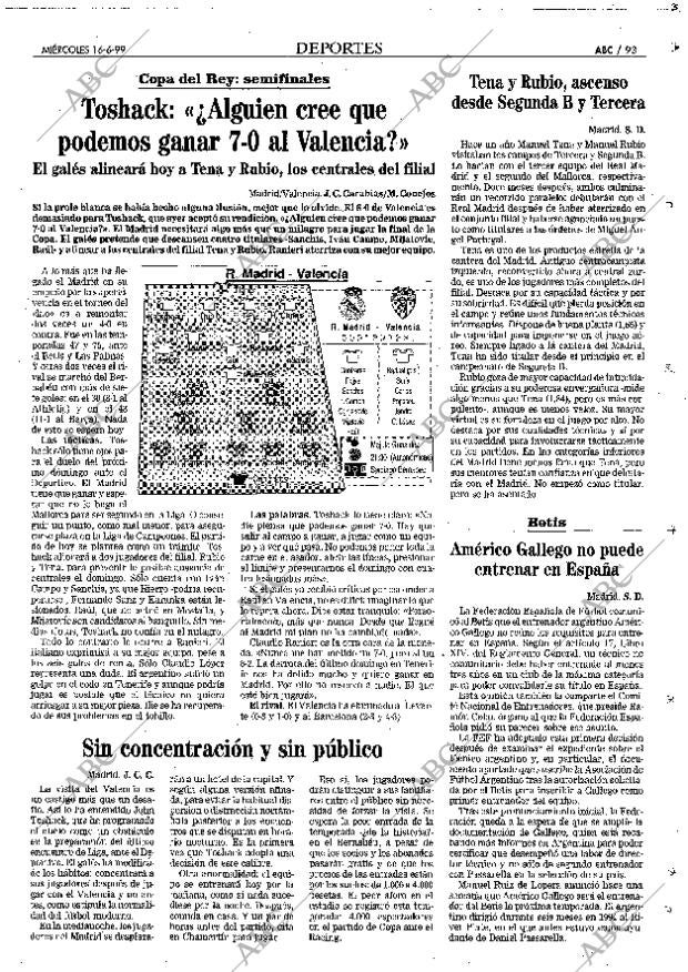 ABC MADRID 16-06-1999 página 93