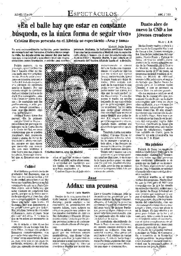 ABC MADRID 17-06-1999 página 103