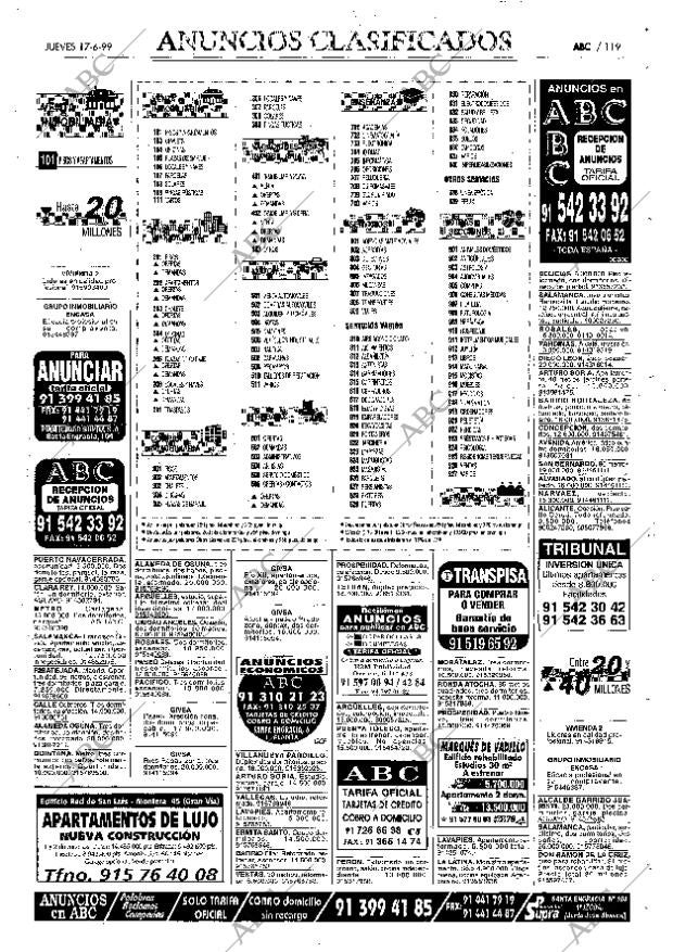 ABC MADRID 17-06-1999 página 119