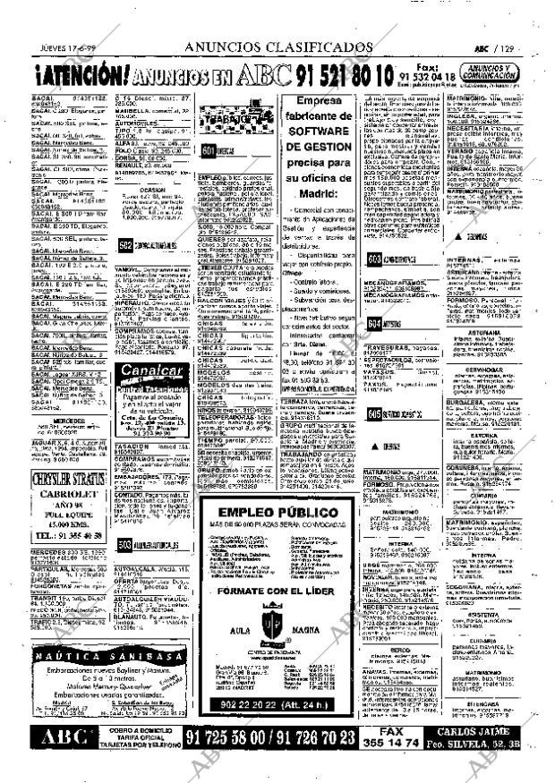 ABC MADRID 17-06-1999 página 129