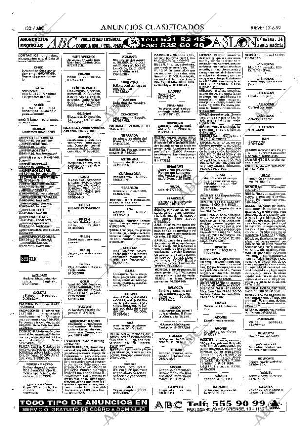 ABC MADRID 17-06-1999 página 132