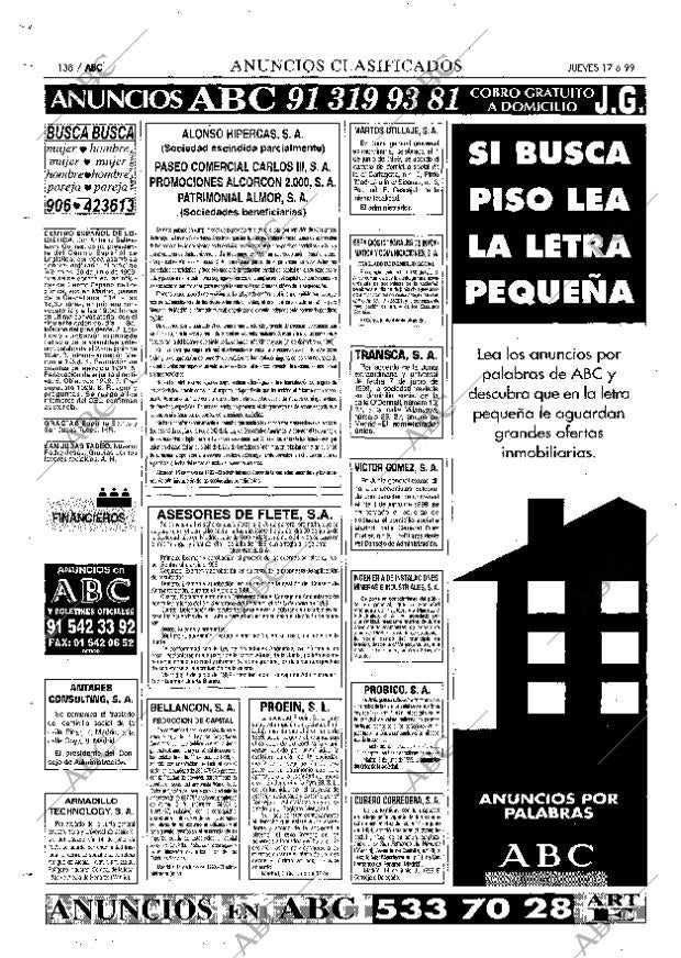 ABC MADRID 17-06-1999 página 138