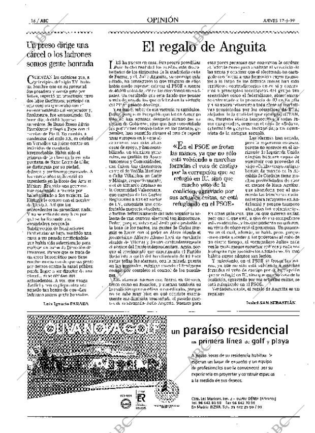 ABC MADRID 17-06-1999 página 16