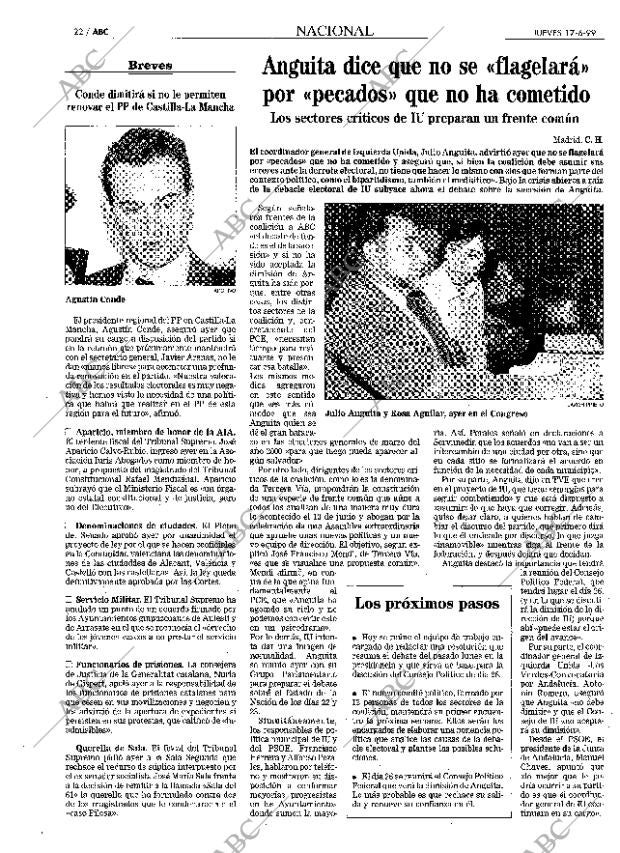 ABC MADRID 17-06-1999 página 22