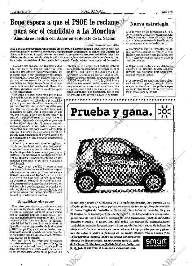 ABC MADRID 17-06-1999 página 23