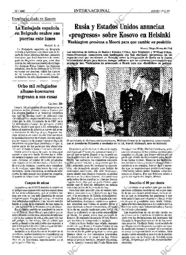 ABC MADRID 17-06-1999 página 32