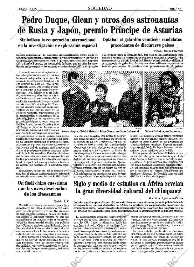 ABC MADRID 17-06-1999 página 67