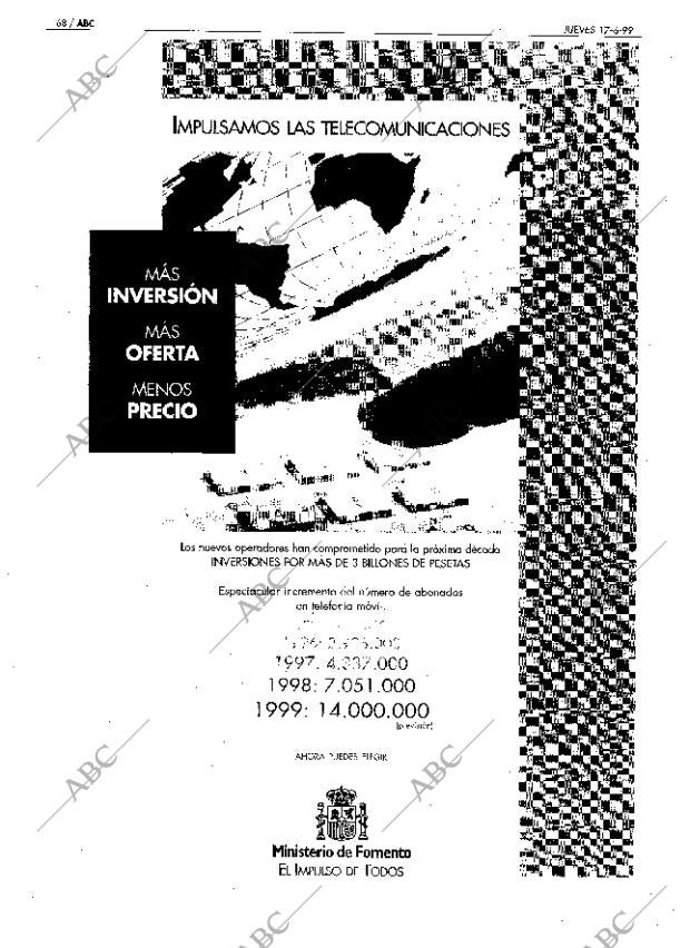 ABC MADRID 17-06-1999 página 68