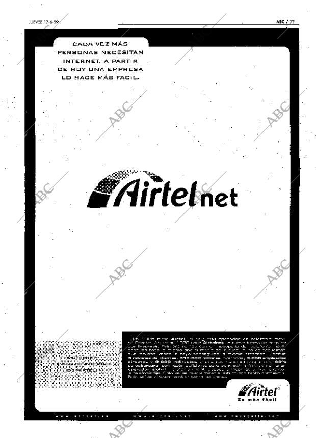 ABC MADRID 17-06-1999 página 71