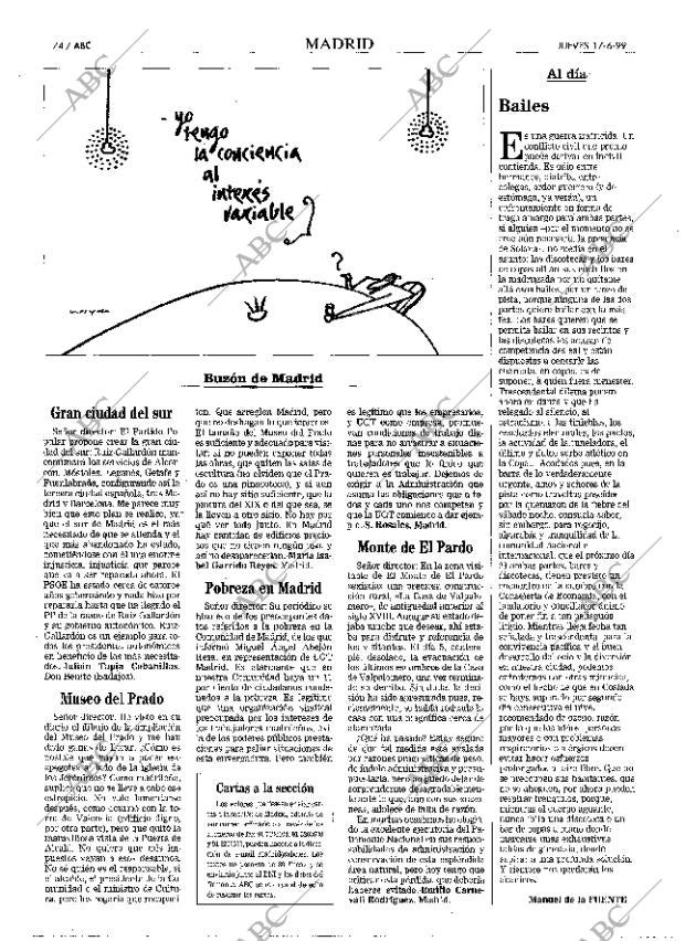 ABC MADRID 17-06-1999 página 74