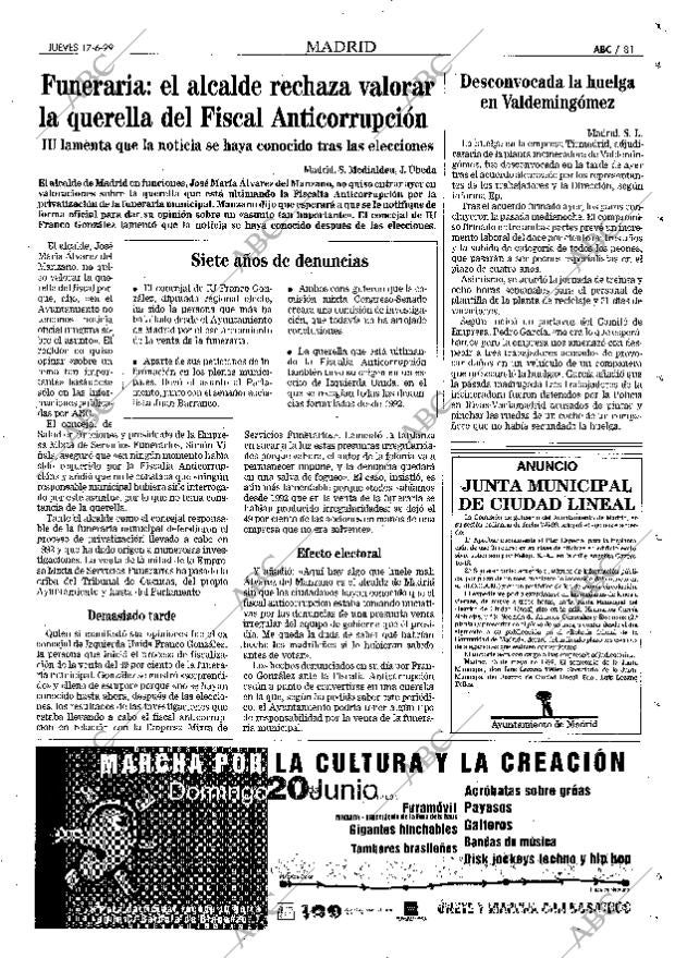 ABC MADRID 17-06-1999 página 81