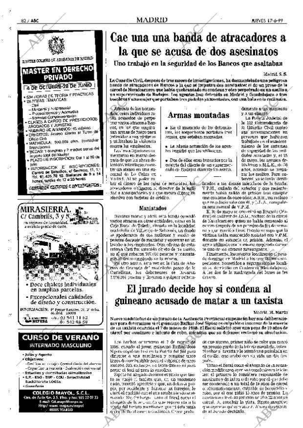 ABC MADRID 17-06-1999 página 82
