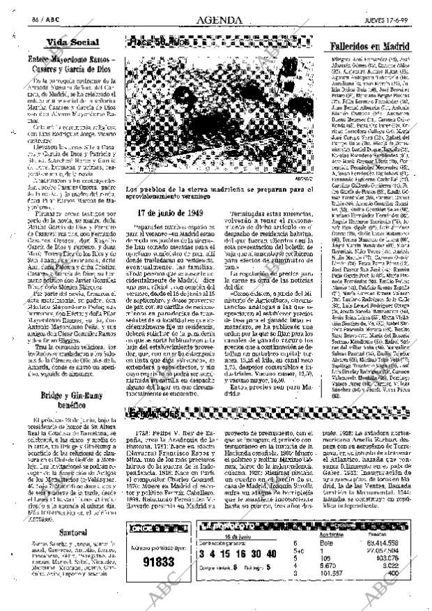 ABC MADRID 17-06-1999 página 86