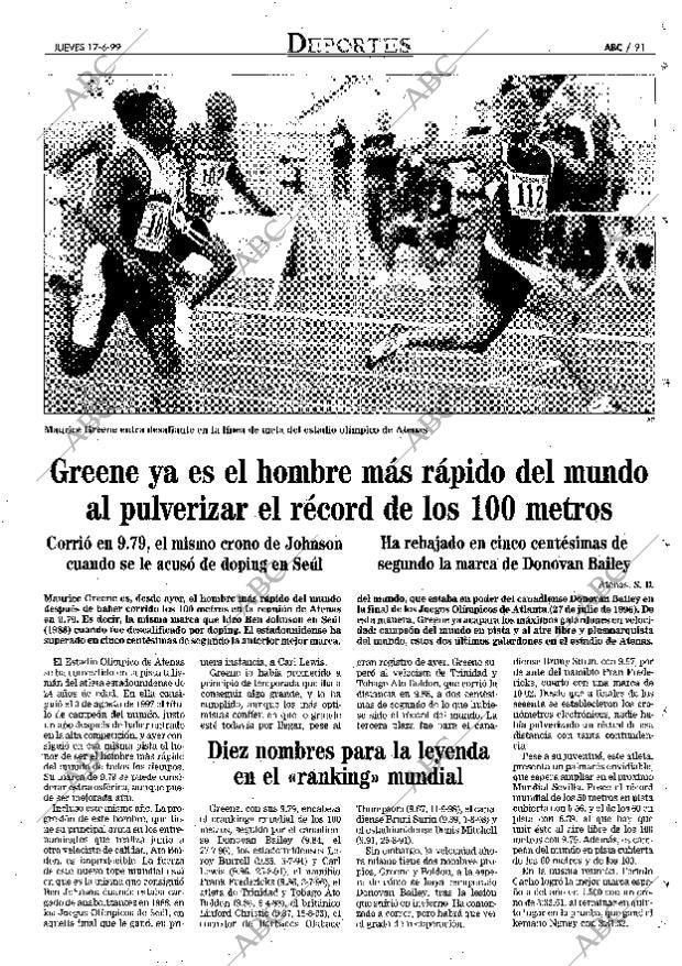 ABC MADRID 17-06-1999 página 91