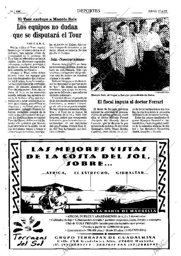 ABC MADRID 17-06-1999 página 94