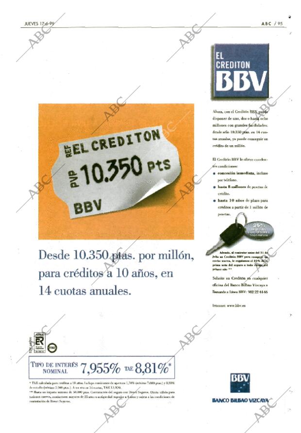 ABC MADRID 17-06-1999 página 95