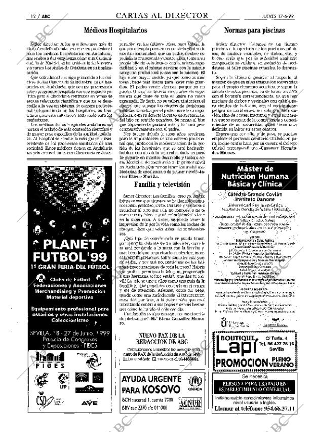 ABC SEVILLA 17-06-1999 página 12