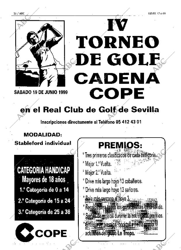 ABC SEVILLA 17-06-1999 página 26