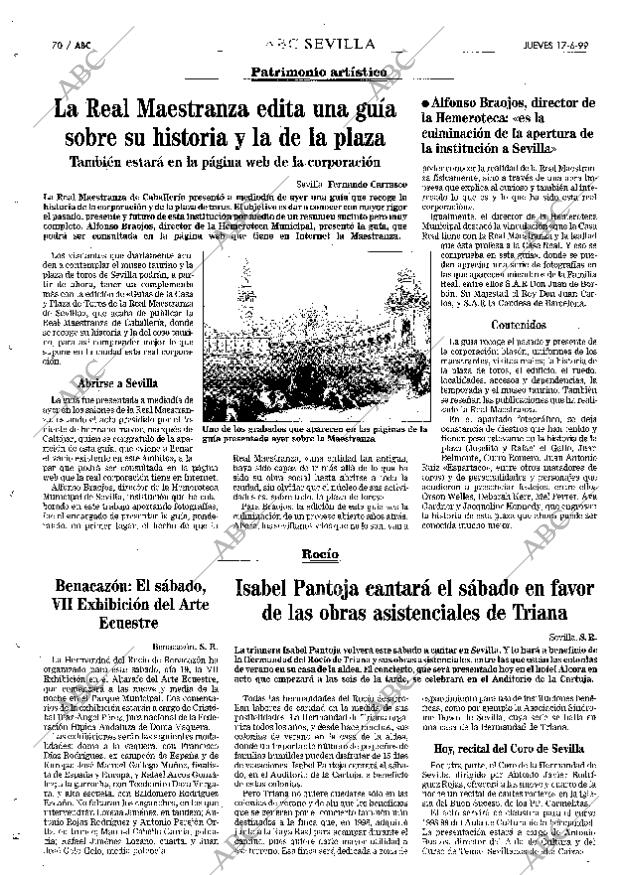 ABC SEVILLA 17-06-1999 página 70
