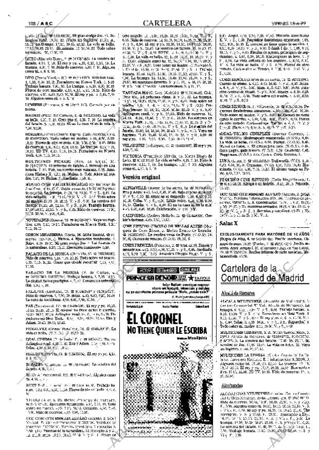 ABC MADRID 18-06-1999 página 108