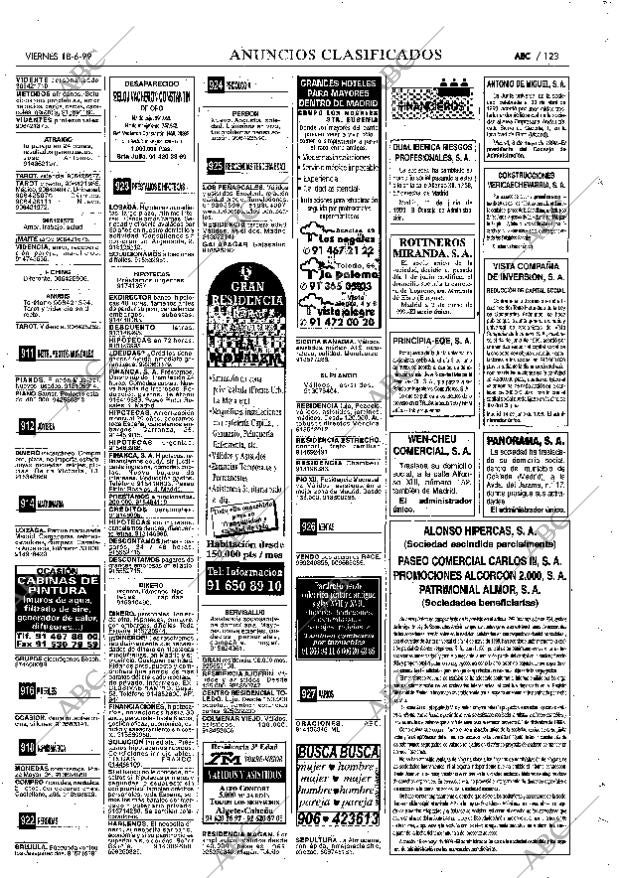 ABC MADRID 18-06-1999 página 123