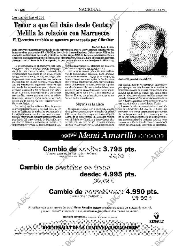 ABC MADRID 18-06-1999 página 22