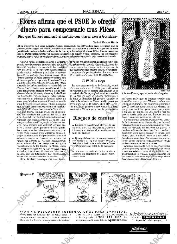 ABC MADRID 18-06-1999 página 27