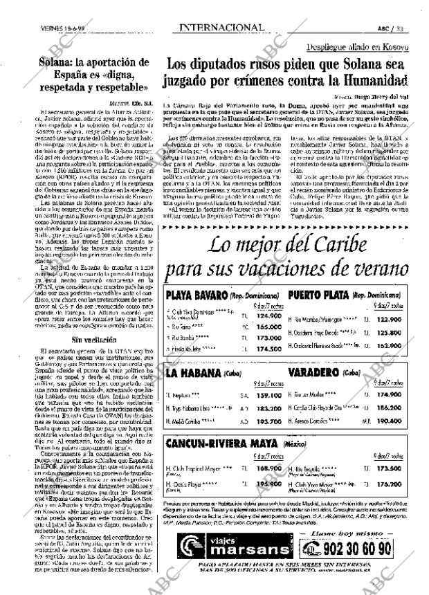 ABC MADRID 18-06-1999 página 33