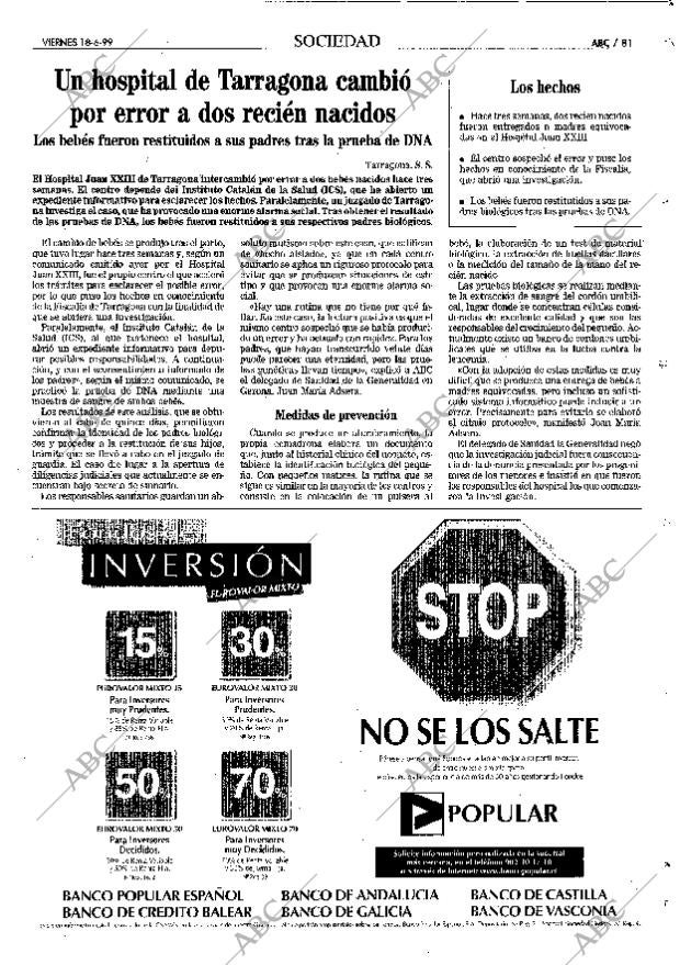 ABC MADRID 18-06-1999 página 81