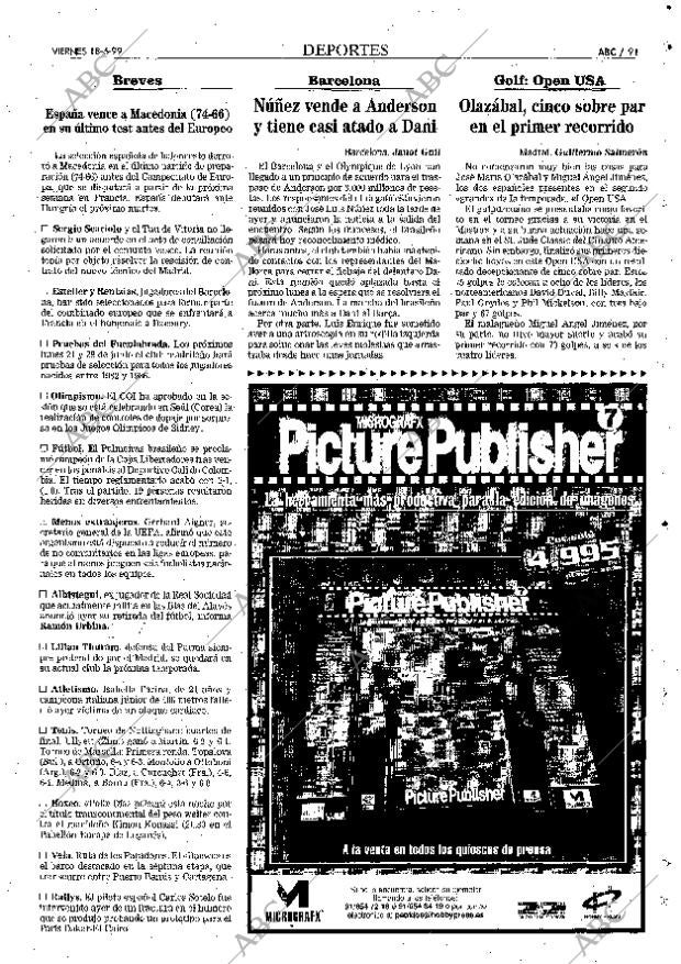 ABC MADRID 18-06-1999 página 91