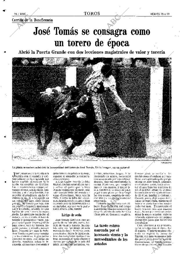 ABC MADRID 18-06-1999 página 96