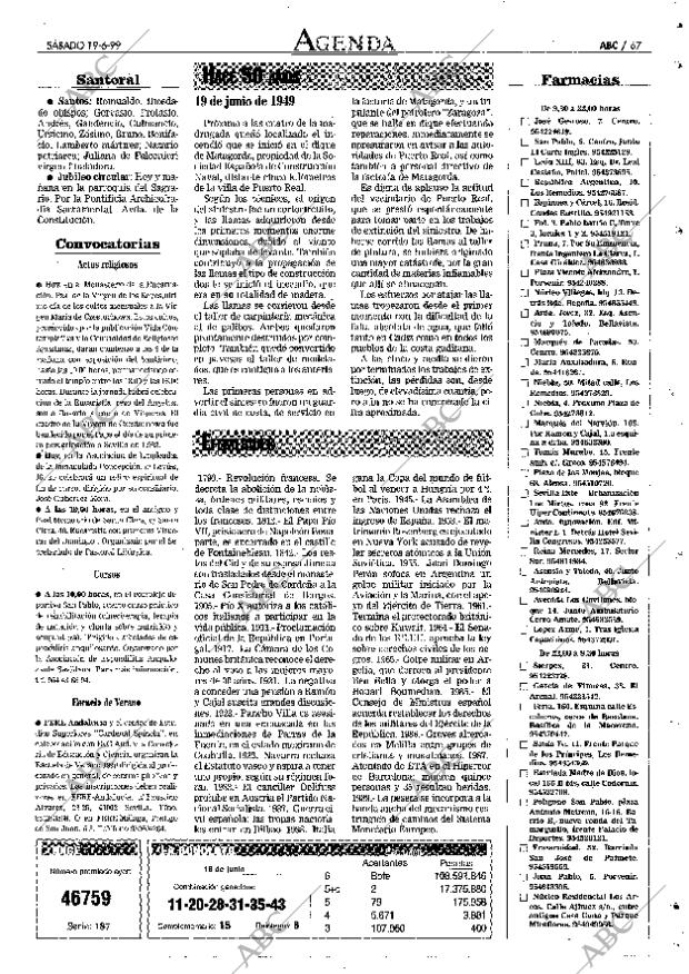 ABC SEVILLA 19-06-1999 página 67