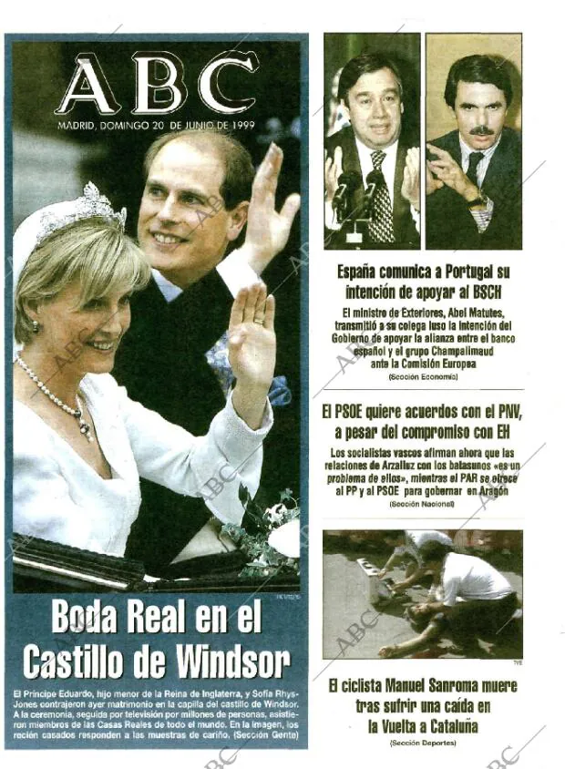 ABC MADRID 20-06-1999 página 1