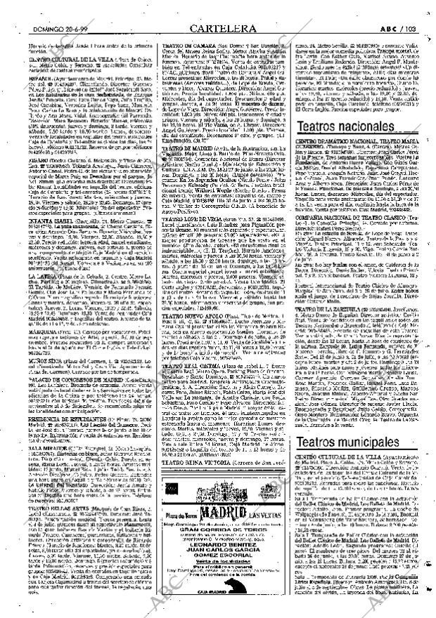 ABC MADRID 20-06-1999 página 103