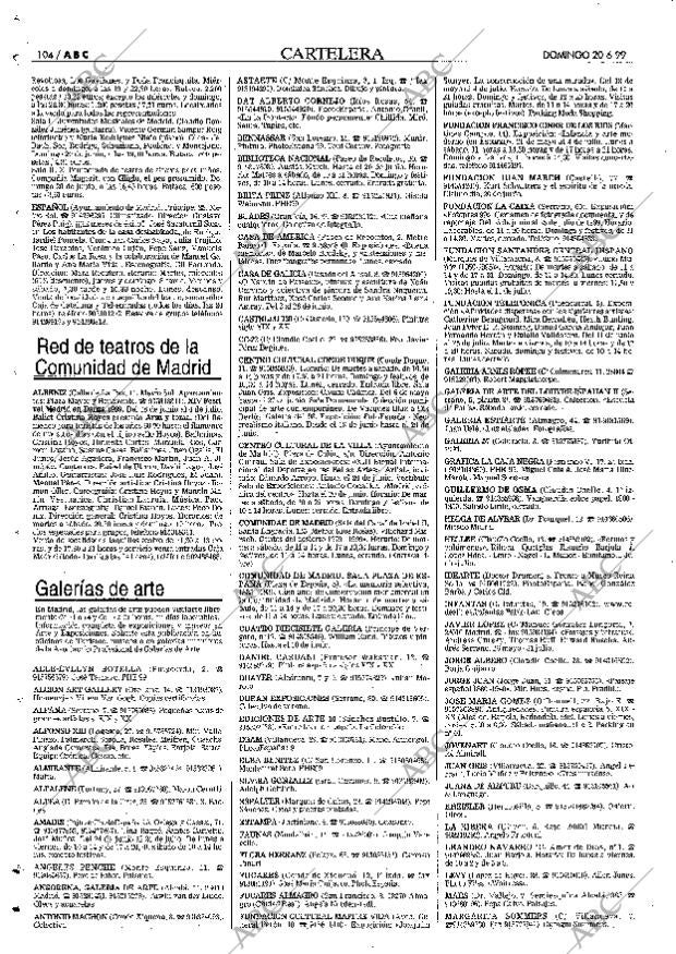 ABC MADRID 20-06-1999 página 104