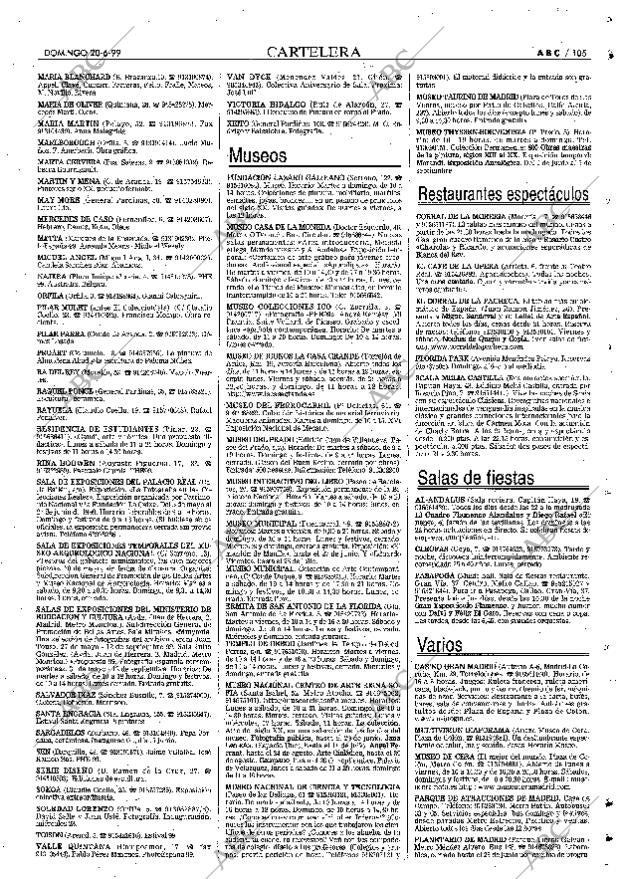 ABC MADRID 20-06-1999 página 105