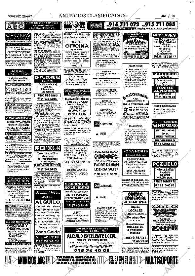 ABC MADRID 20-06-1999 página 131