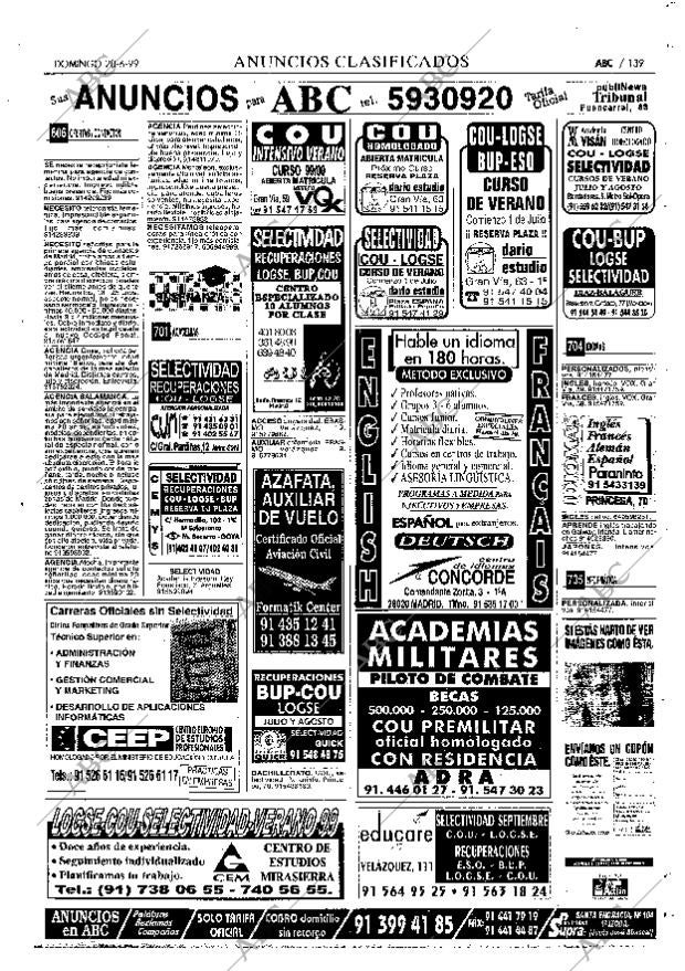 ABC MADRID 20-06-1999 página 139