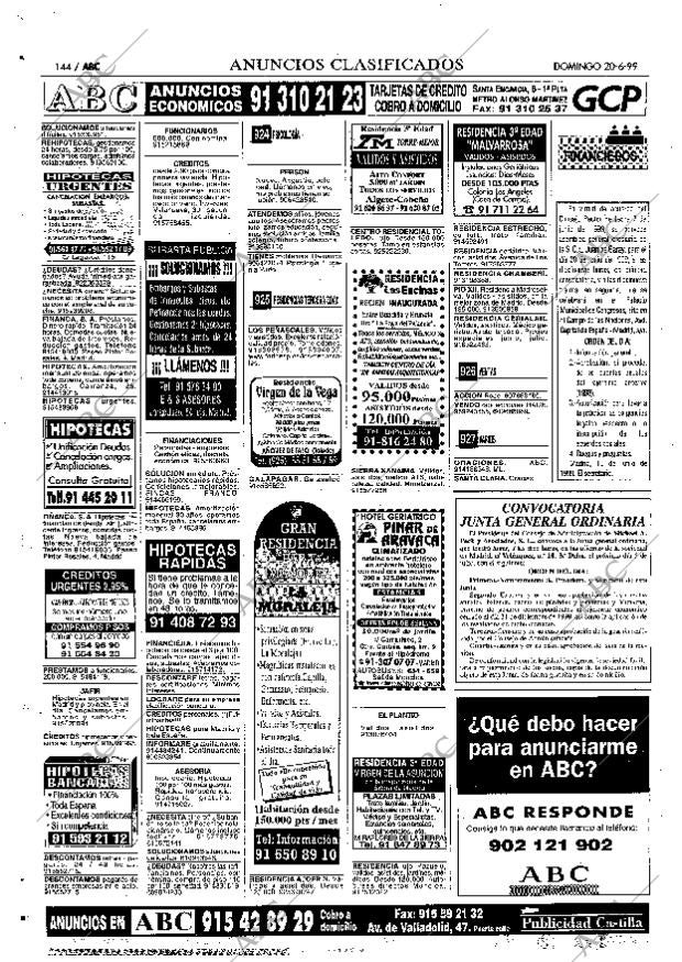 ABC MADRID 20-06-1999 página 144