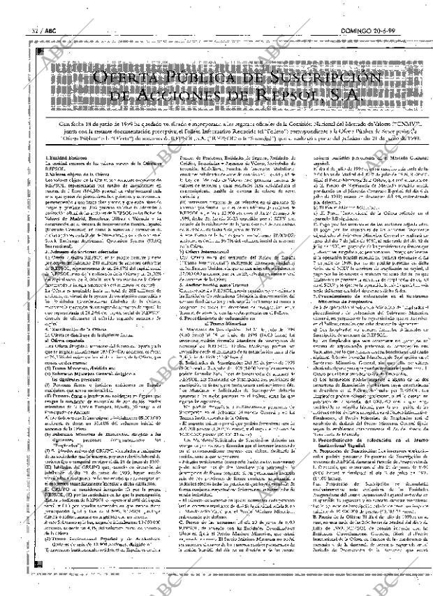 ABC MADRID 20-06-1999 página 32