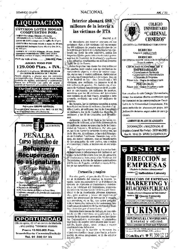ABC MADRID 20-06-1999 página 35